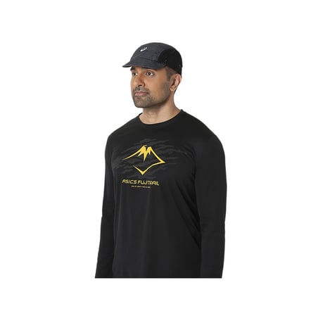 Boné Asics Fujitrail Preto Amarelo