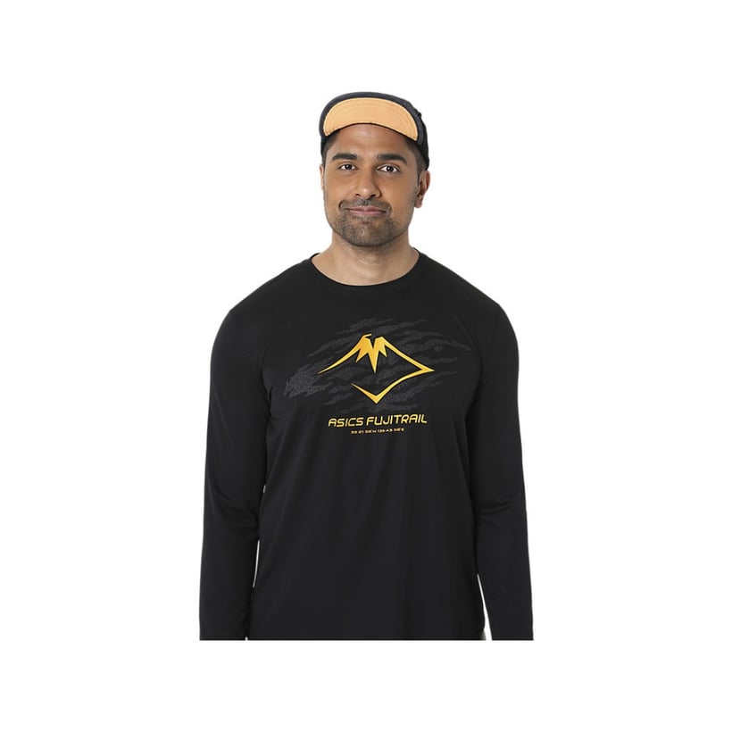Boné Asics Fujitrail Preto Amarelo