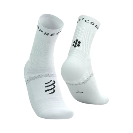 Calcetines Compressport Pro Marathon V2.0 Blanco Negro