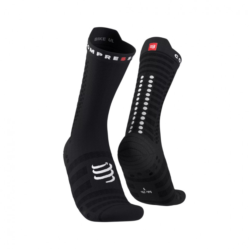 Compressport Pro v4.0 Ultralight Bike Schwarz Socken