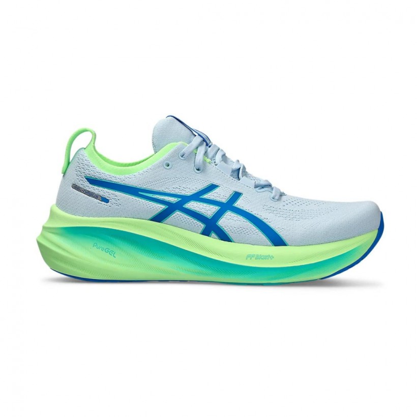 Schuhe Asics Gel Nimbus 26 Lite Show Grau Grün 