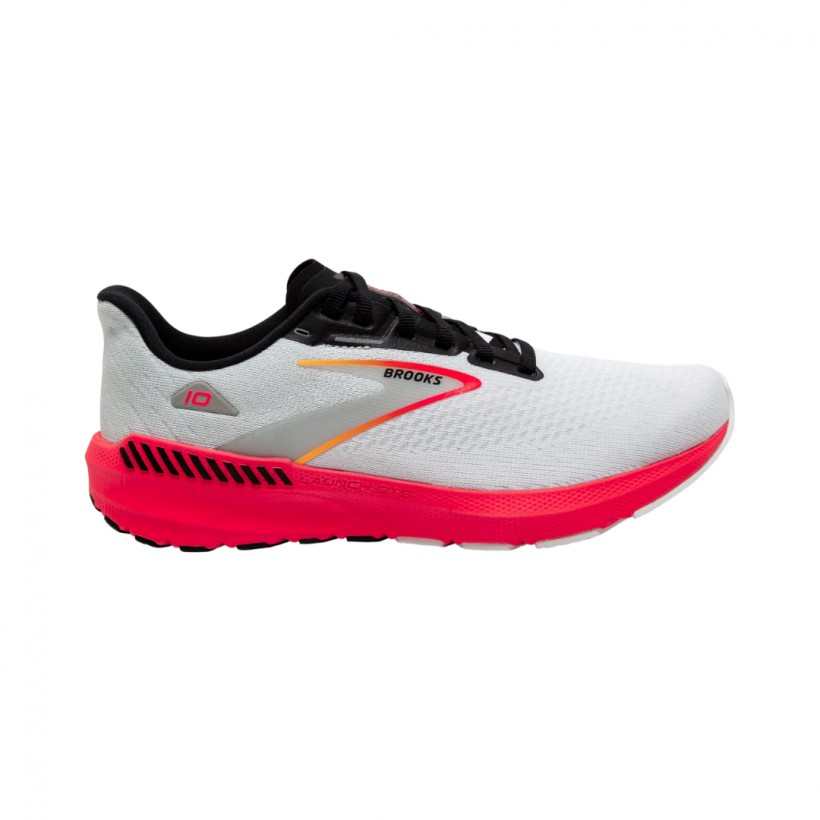 Brooks Launch GTS 10 White Red SS24 Sneakers