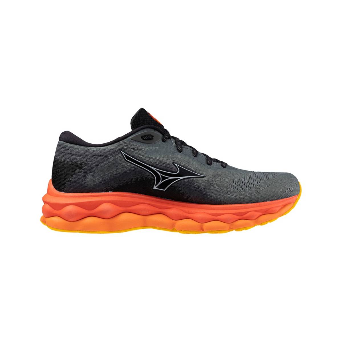 Zapatillas Mizuno Wave Sky 7 Negro Naranja SS24