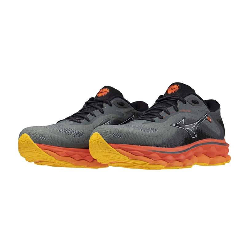 Mizuno Wave Sky 7 Black Orange  Sneakers