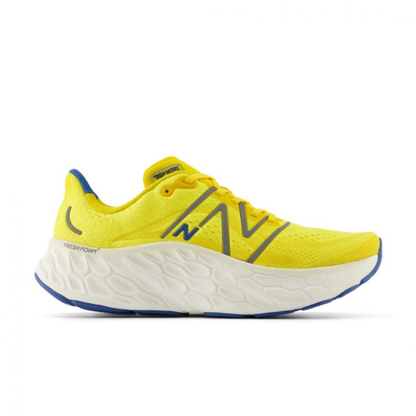 Baskets New Balance Fresh Foam X More v4 Jaune Blanc 