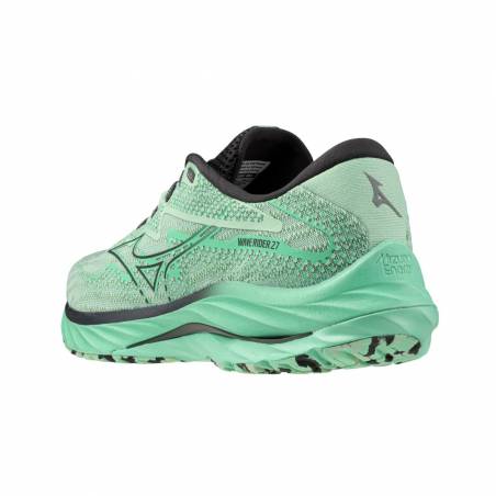 Mizuno Wave Rider 27 Green Black  Shoes