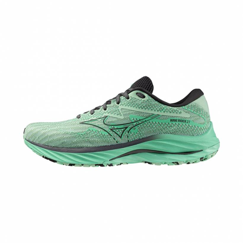 Mizuno Wave Rider 27 Green Black SS24 Shoes