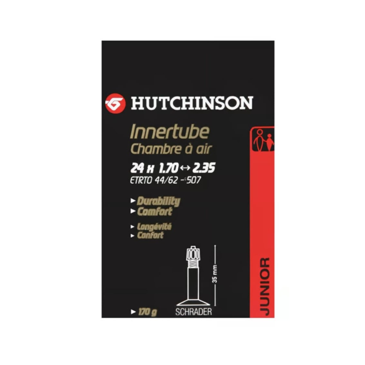 Standard,Farbe günstig Kaufen-Tube Hutchinson 24x1.70 2.35 STANDARD. Tube Hutchinson 24x1.70 2.35 STANDARD <![CDATA[Hutchinson-Kamera 24x1,70 2,35 STANDARD Hutchinson-Schläuche werden aus den besten Materialien hergestellt, um Ihnen mehr Leichtigkeit, Komfort und Sicherheit beim Tret