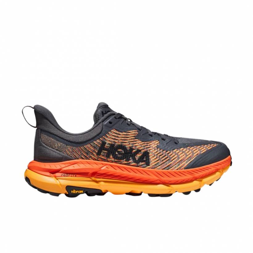 Hoka Mafate Speed 4 Gray Orange SS24 Shoes