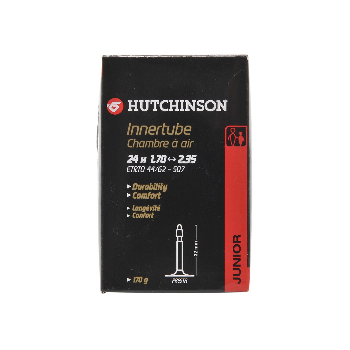 TC B günstig Kaufen-Tube Hutchinson 24x1.70 2.35 PRESTA. Tube Hutchinson 24x1.70 2.35 PRESTA <![CDATA[Hutchinson 24x1,70 2,35 PRESTA-Kamera Mit einem Durchmesser von 24 mm und einem Presta-Ventil werden Hutchinson-Schläuche sorgfältig aus den besten Mischungen hergestellt 