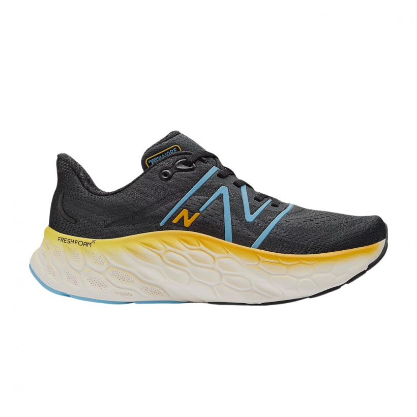 New Balance Fresh Foam X More v4 Schwarz Blau  Sneaker