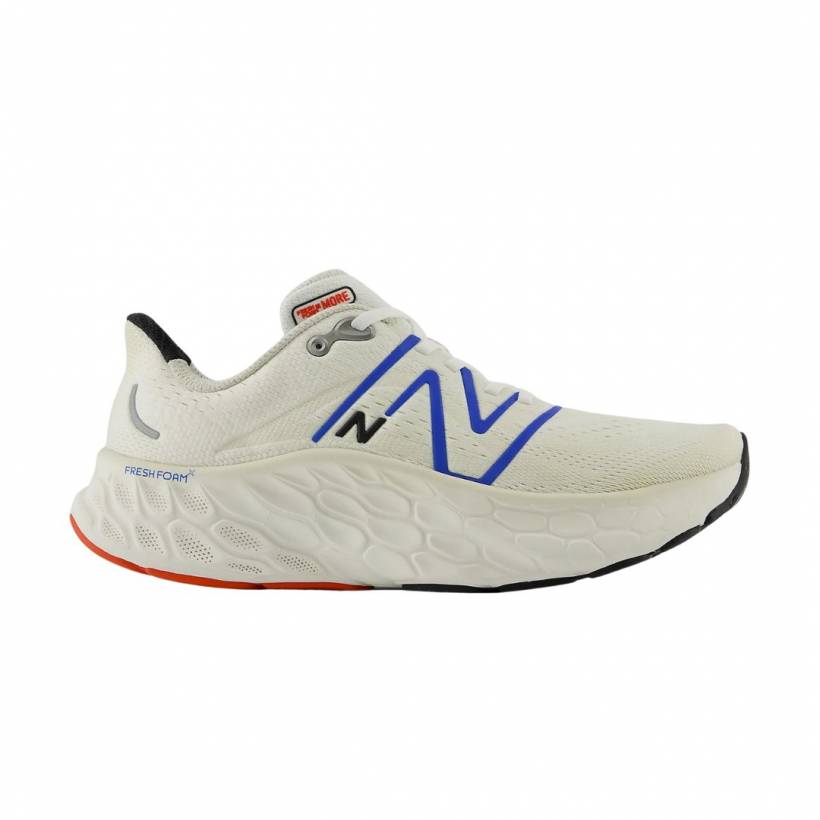 Sapatilhas New Balance Fresh Foam X More v4 Branco Azul SS24