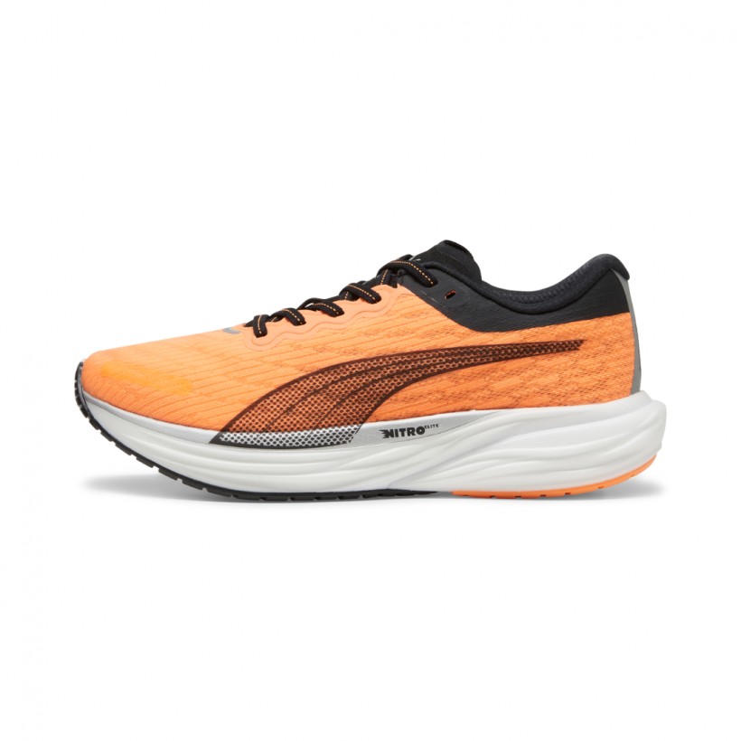 Tênis Puma Deviate Nitro 2 Laranja Preto SS24