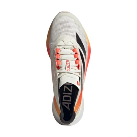 Ténis Adidas Adizero Boston 12 M Branco Laranja 