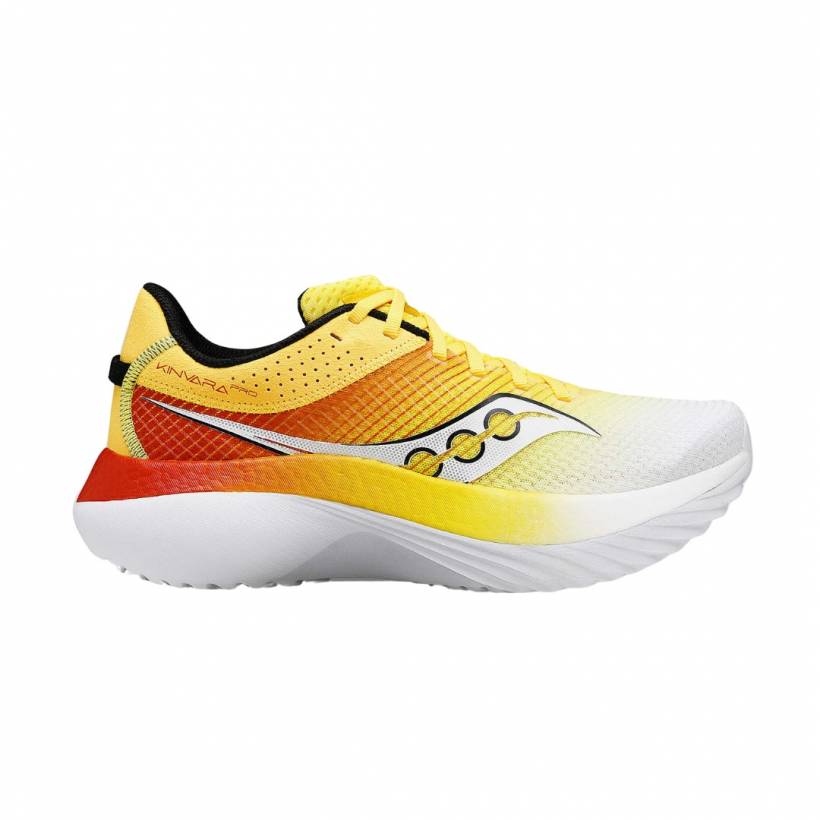 Saucony Kinvara Pro Geel Rode Sneakers