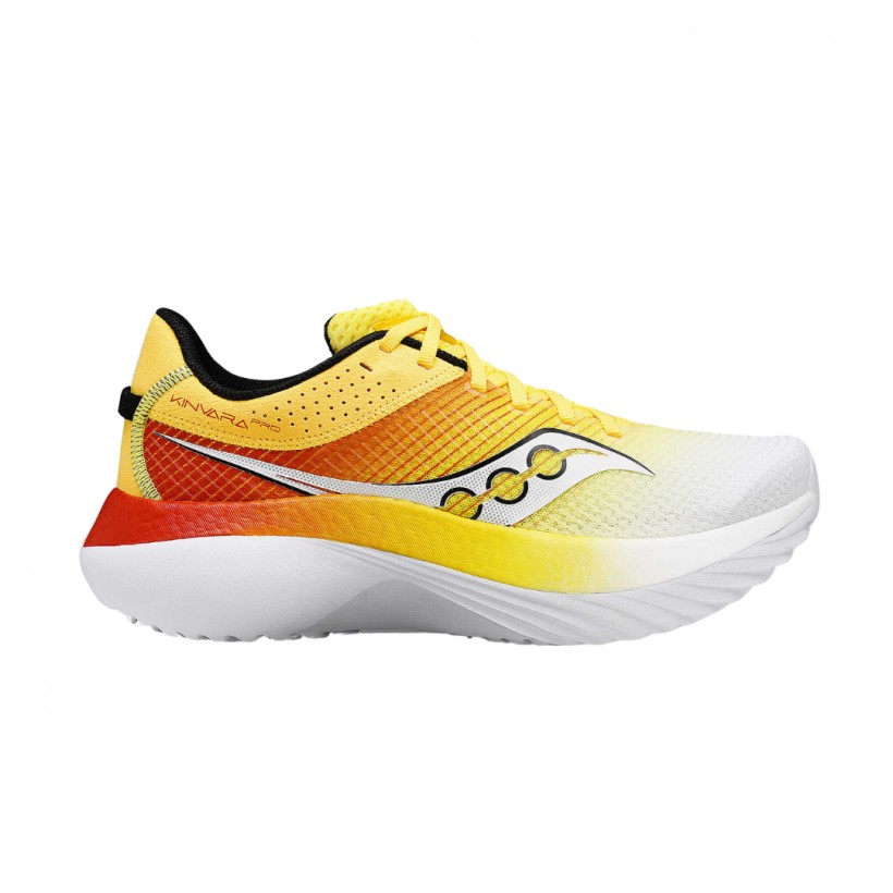 Tênis Saucony Kinvara Pro Amarelo Vermelho SS24