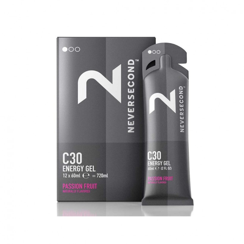 Energiegel Neversecond C30 Passionsfrucht Box mit 12 Einheiten