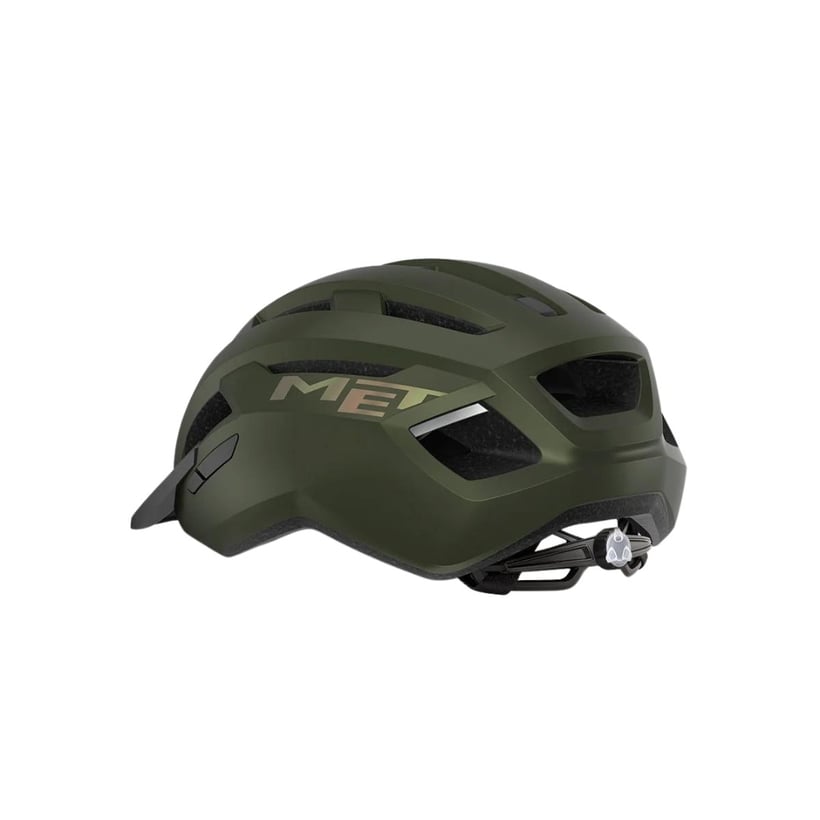 Capacete Met Allroad Verde Iridescente Fosco