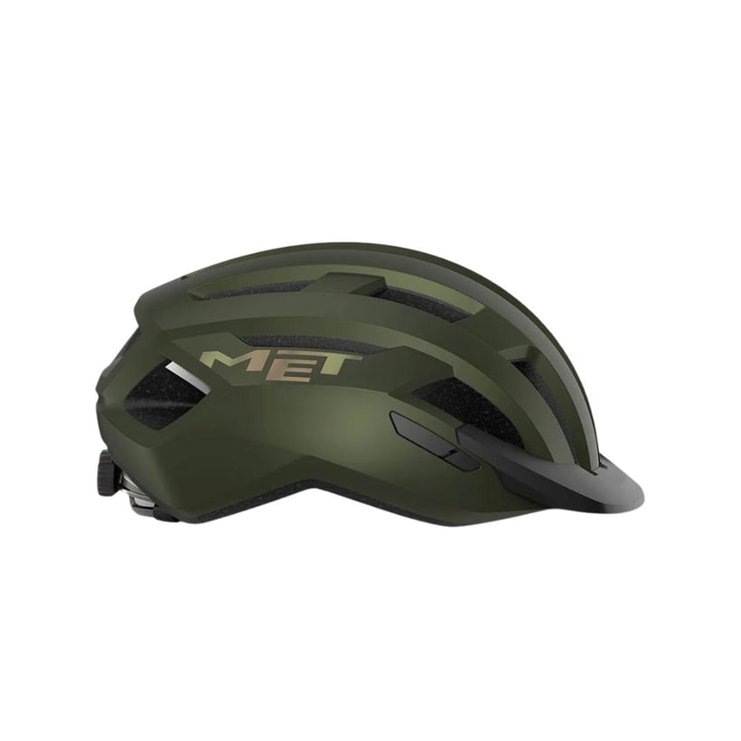 Matte Iridescent Green Met Allroad Helmet