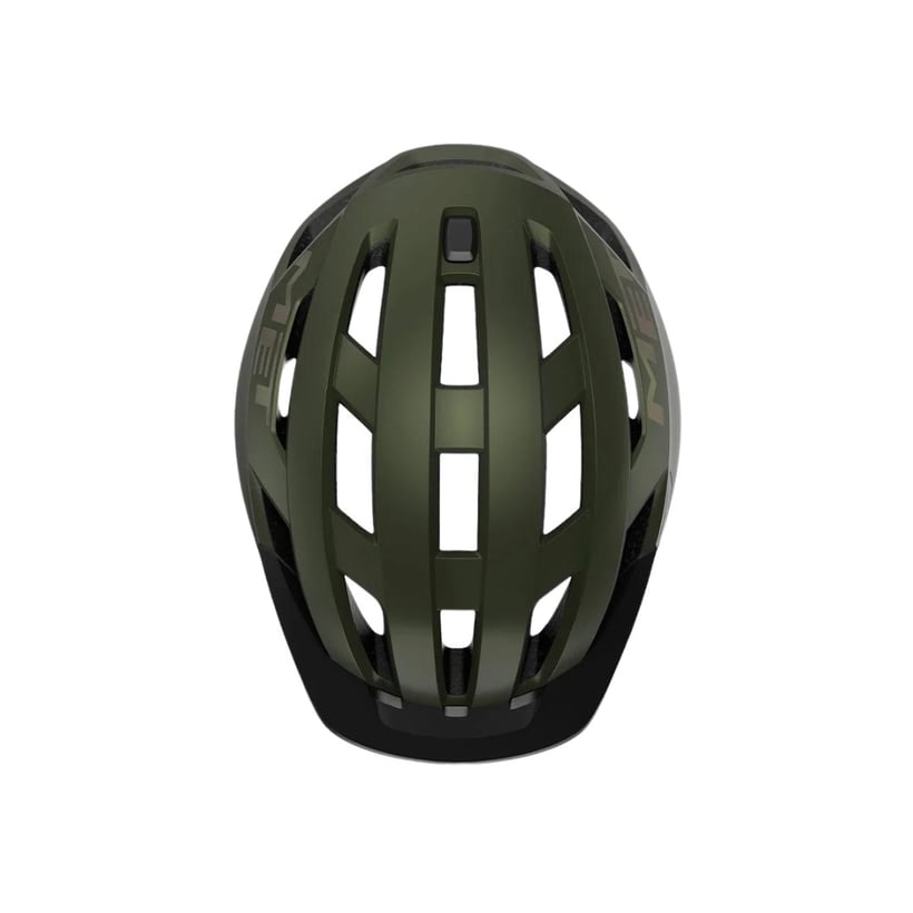 Capacete Met Allroad Verde Iridescente Fosco