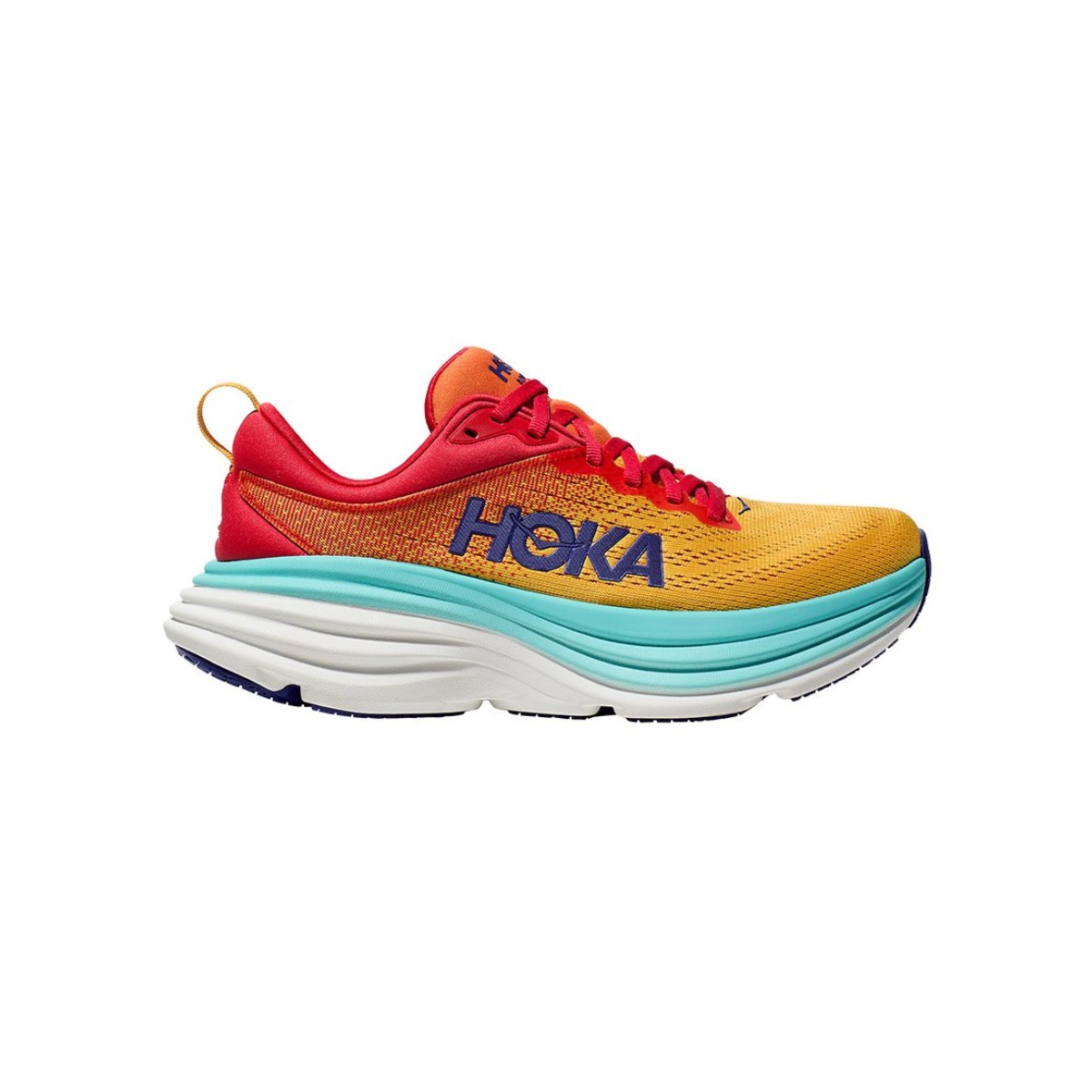 Zapatillas Hoka Bondi 8 Naranja Azul SS24