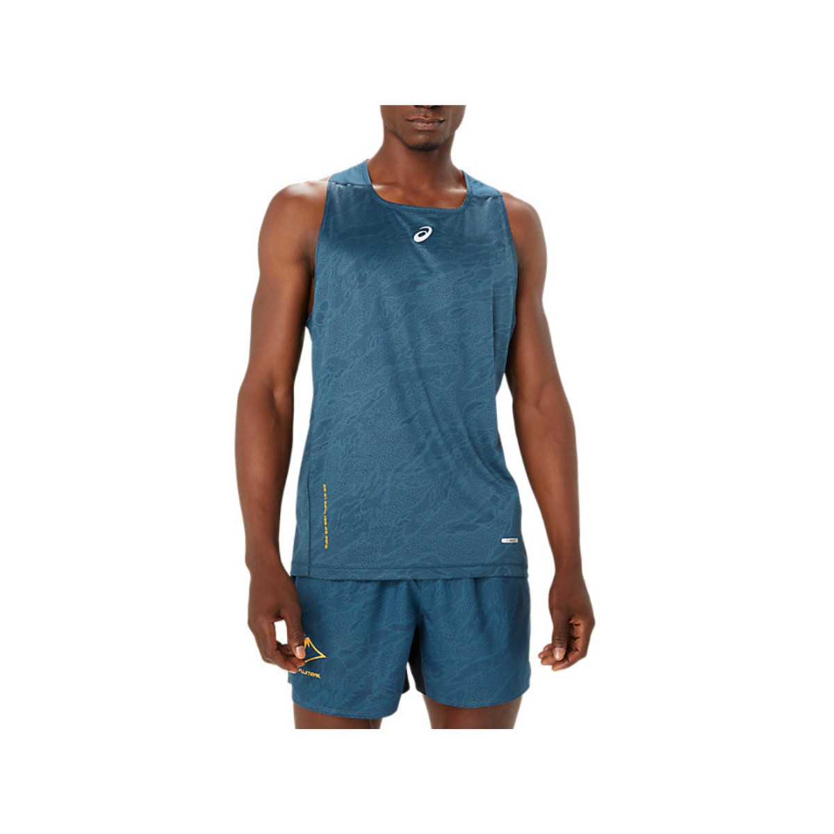 CD R günstig Kaufen-Asics Fujitrail Singlet Blaues ärmelloses Shirt, Größe S. Asics Fujitrail Singlet Blaues ärmelloses Shirt, Größe S <![CDATA[Asics Fujitrail Singlet Ärmelloses T-Shirt
 Entdecken Sie Bewegungsfreiheit bei Ihren Berglä