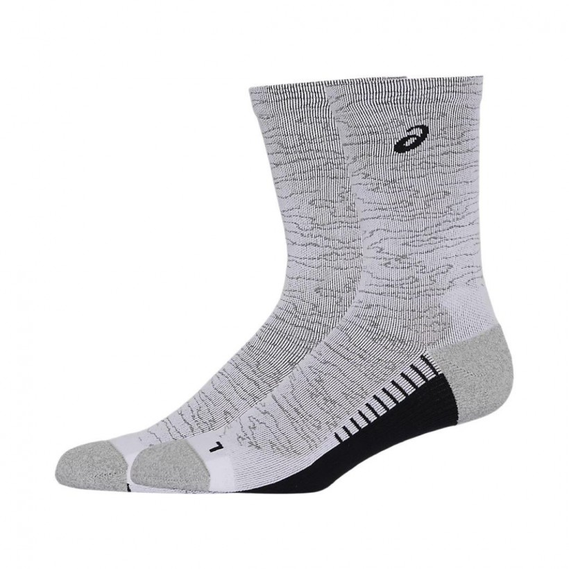 Asics Performance Run Crew Socken Grau Schwarz