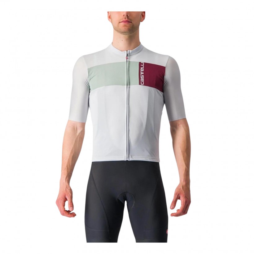 Maillot Castelli Prologo 7 Bianco Rosso