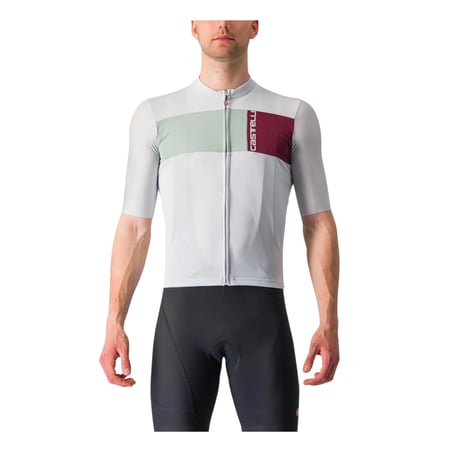 Maillot Castelli Prologo 7 Blanc Rouge