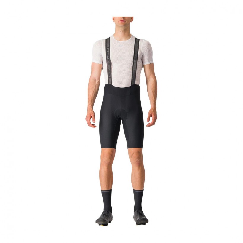Castelli Espresso Schwarz Trägerhose