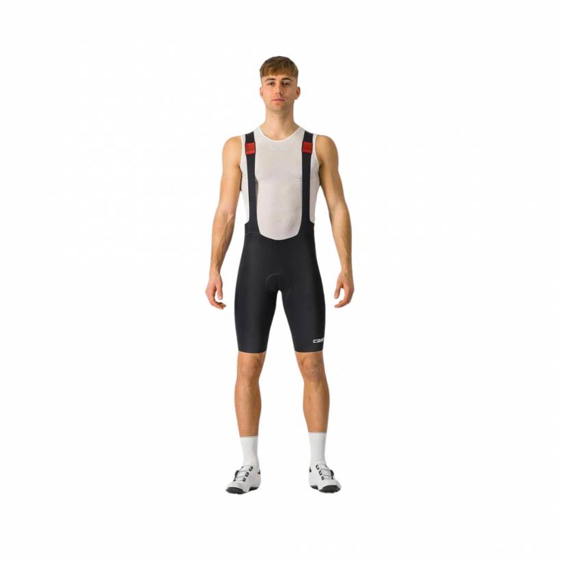 Castelli Prize Zwart Wit Bib Shorts