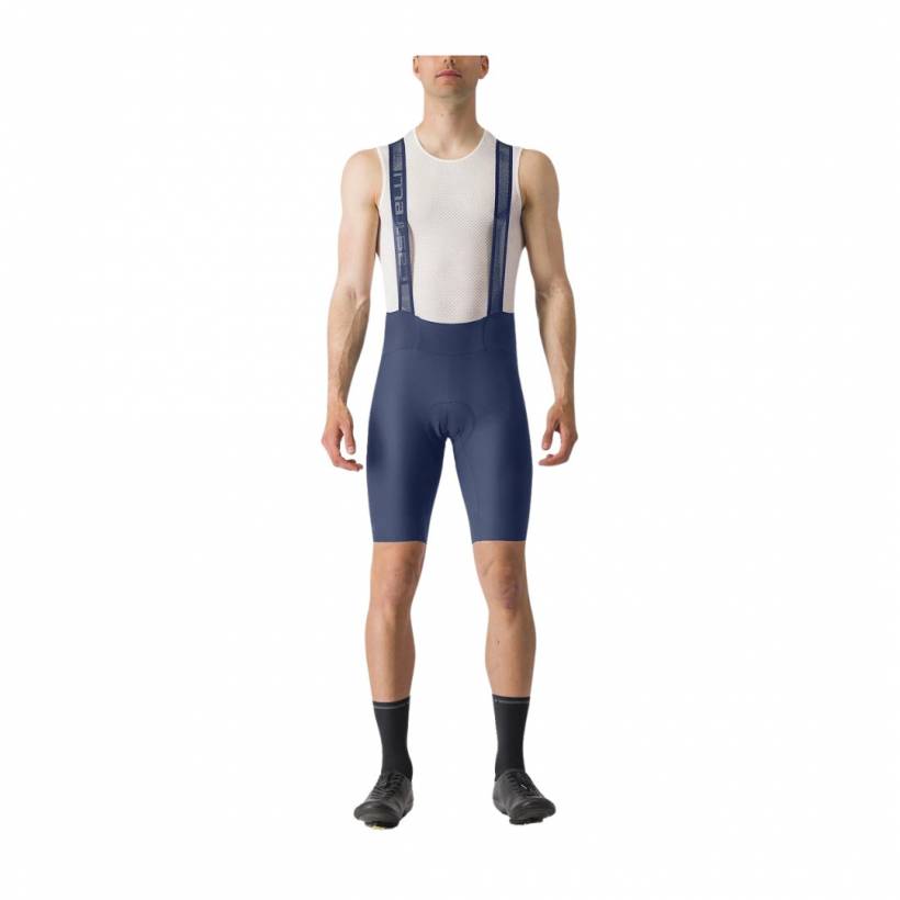 Marineblaue Castelli Espresso Trägerhose