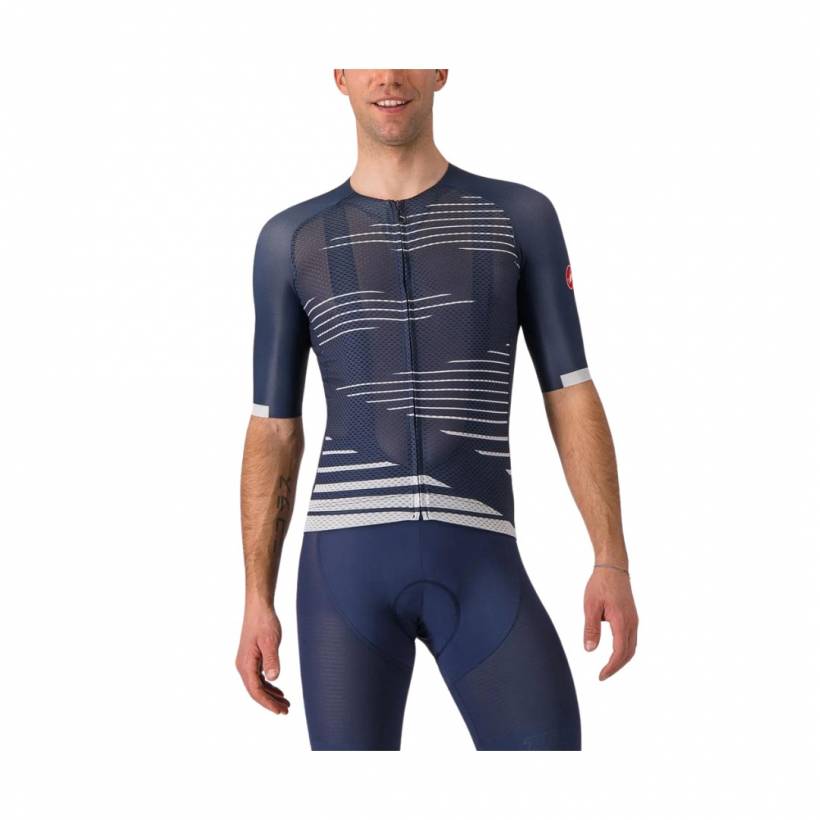 Maillot Castelli Climber's 4.0 Azul Marinho Branco