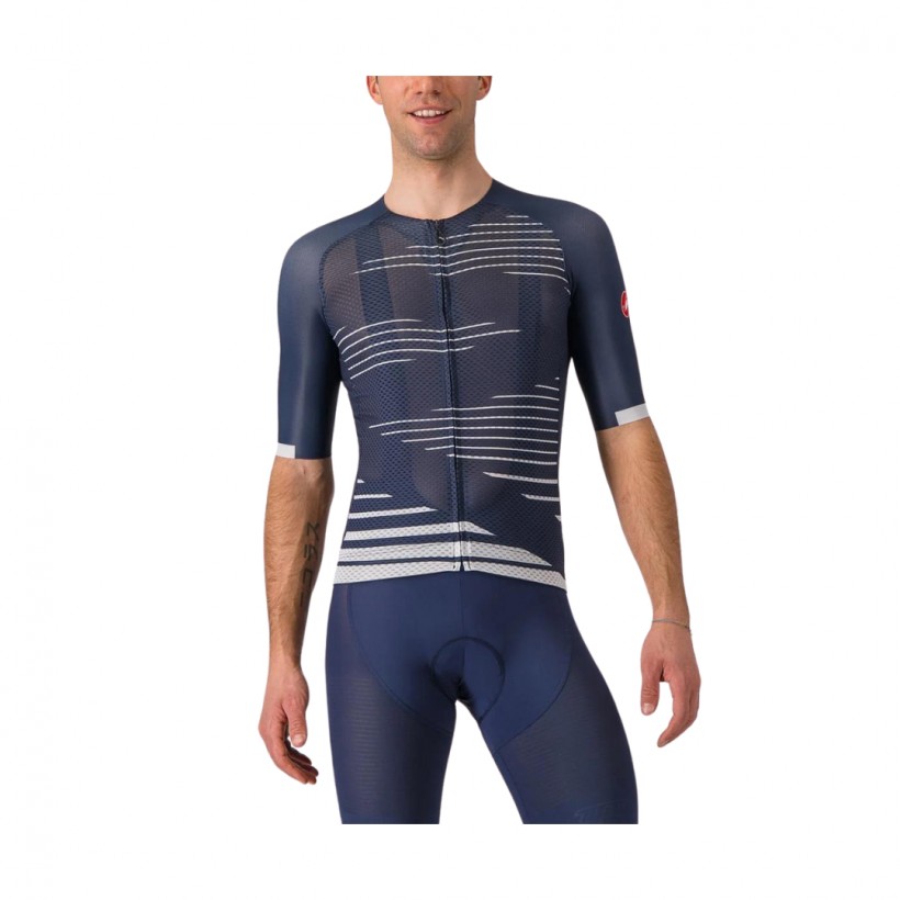 Maillot Castelli Climber's 4.0 Navy Blue White