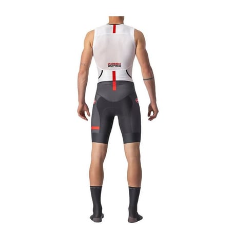 Triatlo Castelli Free Sanremo 2 Sem Mangas Branco Preto