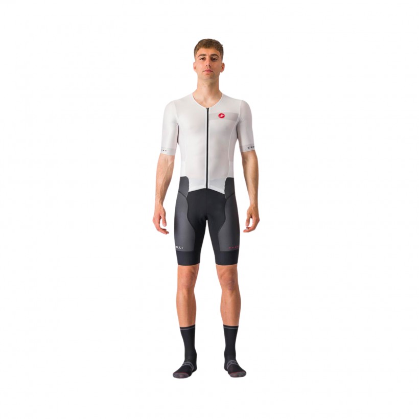 Trisuit Castelli Integral Free Sanremo 2 Manica Corta Nero Bianco