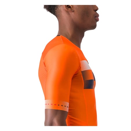 Trisuit Castelli Integral Free Sanremo 2 Manica Corta Arancione Blu