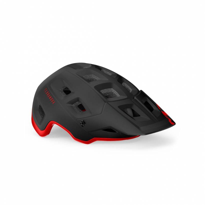 Kask Met Terranova Mips Matowy Czarny Czerwony
