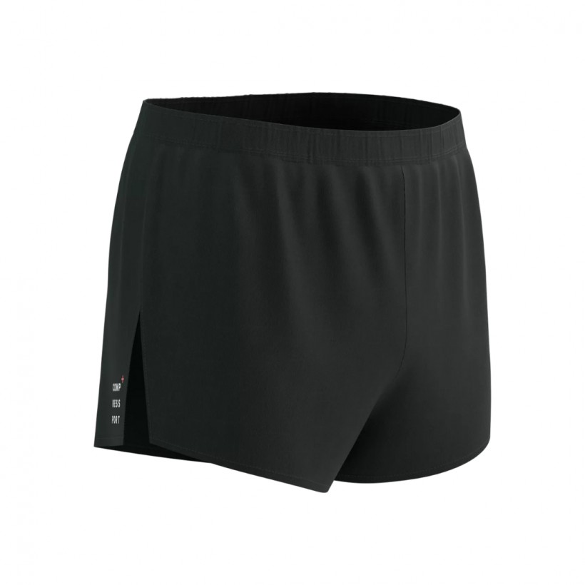 Kurzes Compressport Racing Split Short M Schwarz