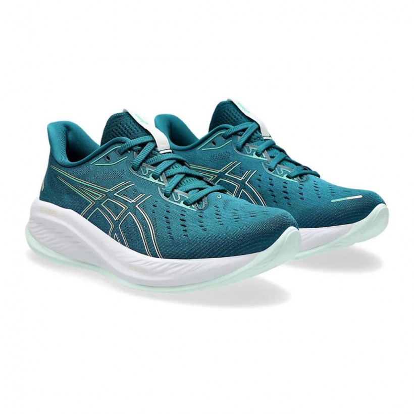 Zapatillas Asics Gel - Cumulus 26 Azul Verde...