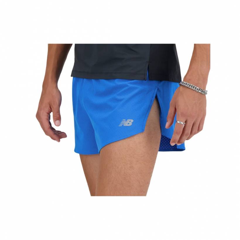 Pantaloncino New Balance RC Split 3 Blu