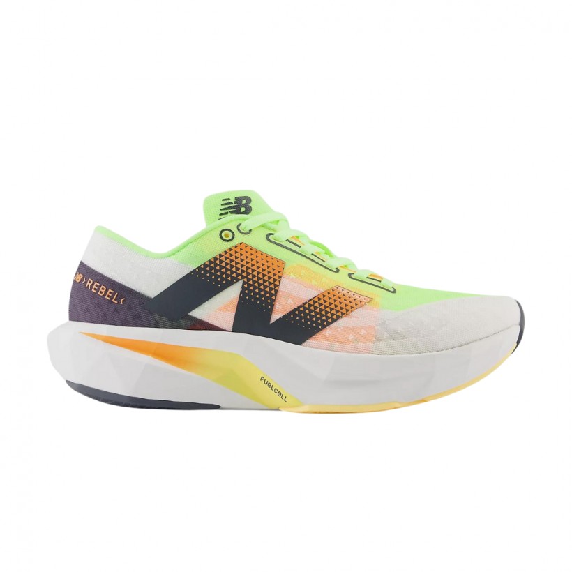 Tênis New Balance FuelCell Rebel v4 Branco Verde SS24