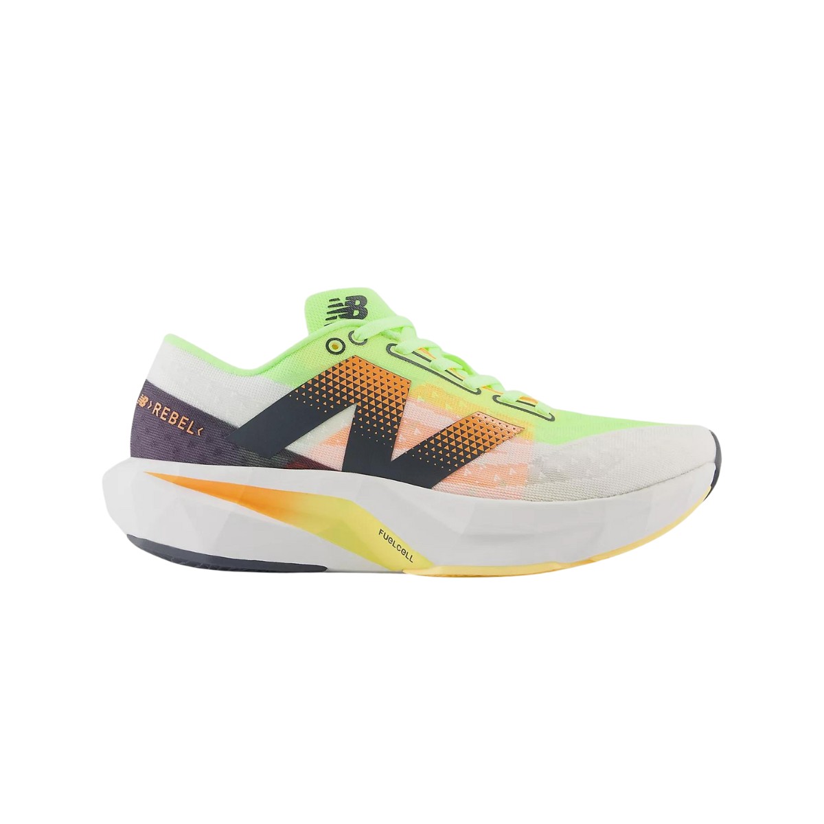 Baskets New Balance FuelCell Rebel v4 Blanc Vert SS24