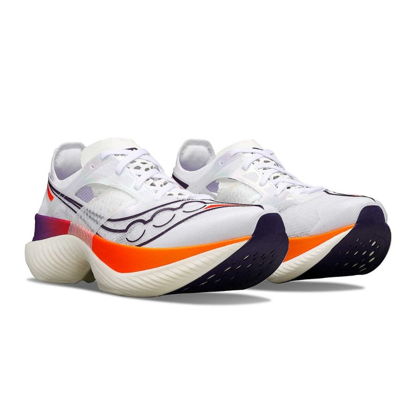 Saucony Endorphin Elite Wit Paarse Sneakers