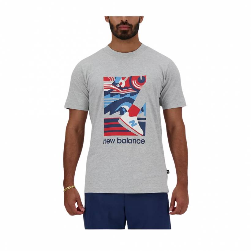 T-Shirt Gris New Balance Sport Essentials Triathlon