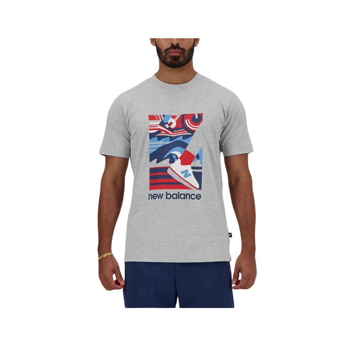 Essentials  günstig Kaufen-New Balance Sport Essentials Triathlon Graues T-Shirt, Größe S. New Balance Sport Essentials Triathlon Graues T-Shirt, Größe S <![CDATA[New Balance Sport Essentials Triathlon-T-Shirt Das New Balance Triathlon T-Shirt definiert Komfort 