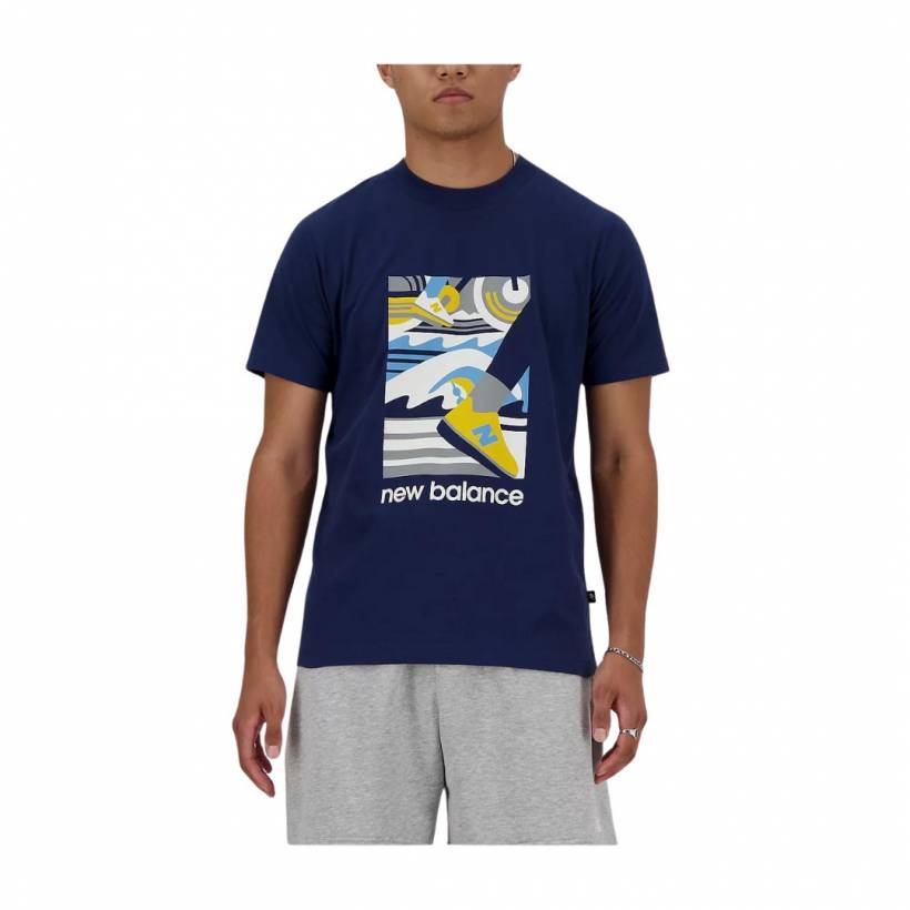 Maglietta New Balance Sport Essentials Triathlon Blu Navy