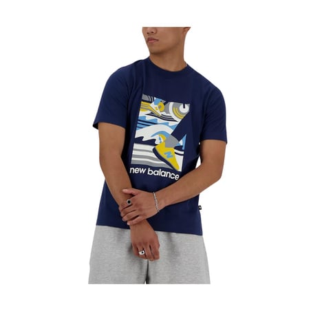 T-shirt New Balance Sport Essentials Triathlon Bleu Marine