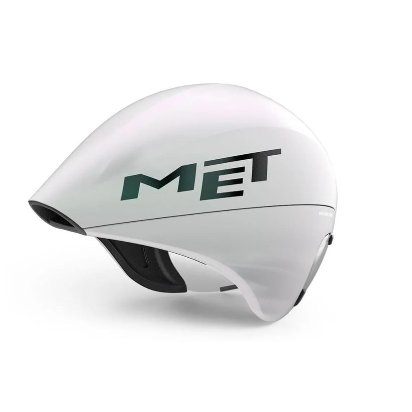 Met Drone Wide Body Helm Iriserend Wit