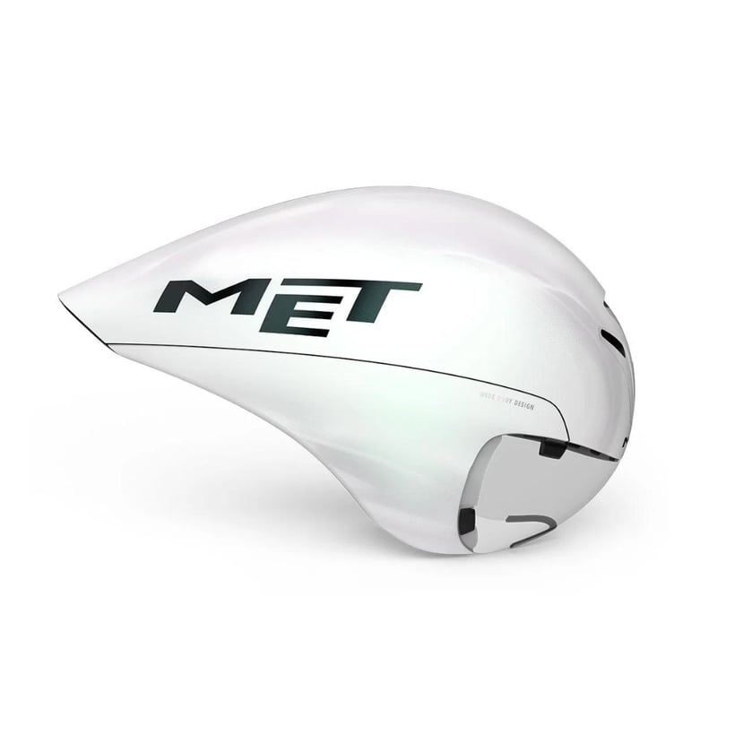 Met Drone Wide Body Helm Iriserend Wit